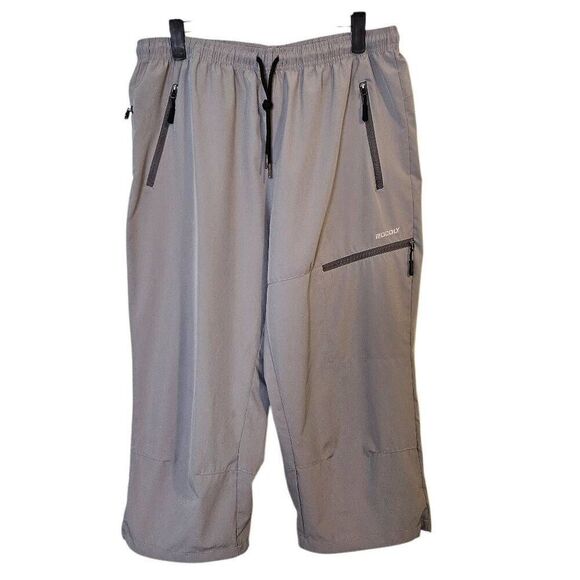 Mocoly womens pants, gray athletic capri . Size XL. #853. - Picture 1 of 4